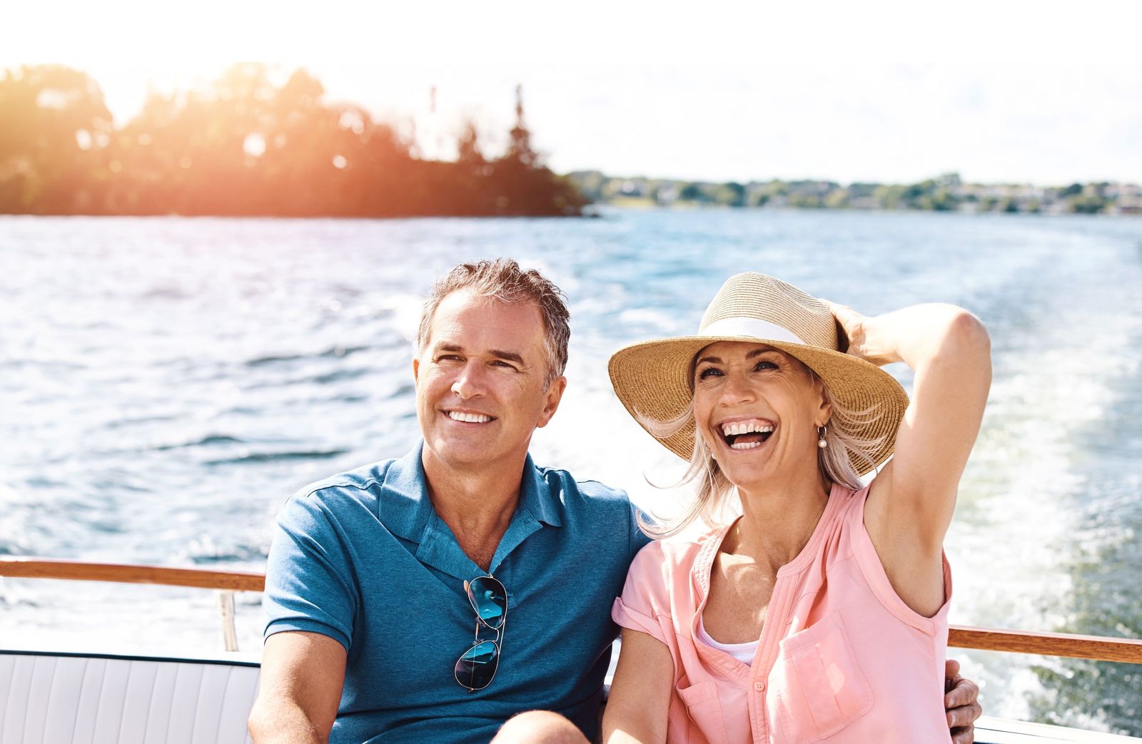 A couple on a boat