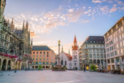 Marienplatz in Munich in the morning